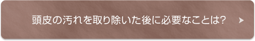 頭皮の汚れを取り除いた後に必要なことは？